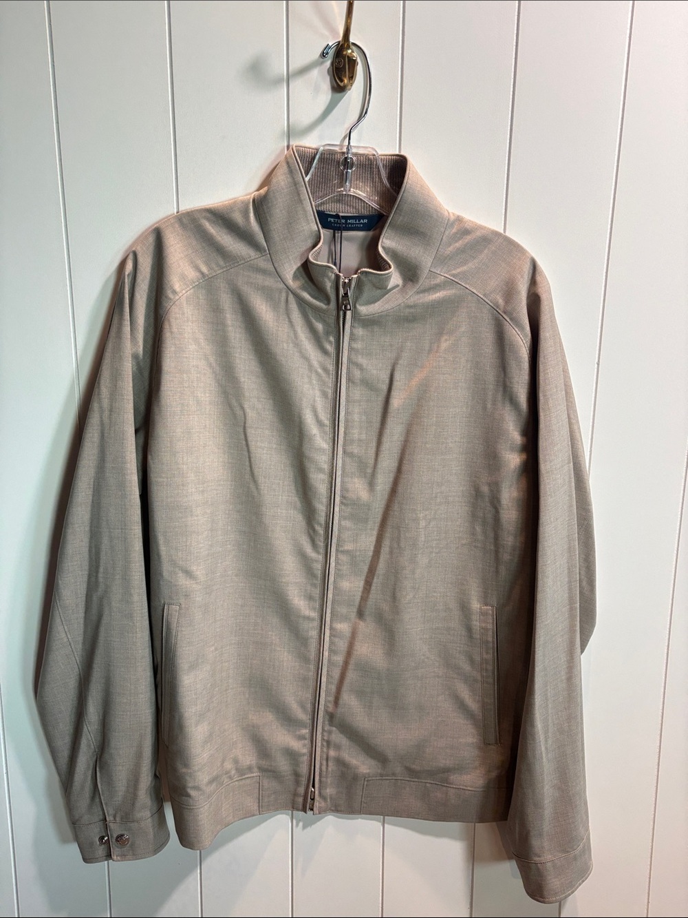 NWT Peter Millar Excursionist Lite merino wool zip front jacket w pockets M